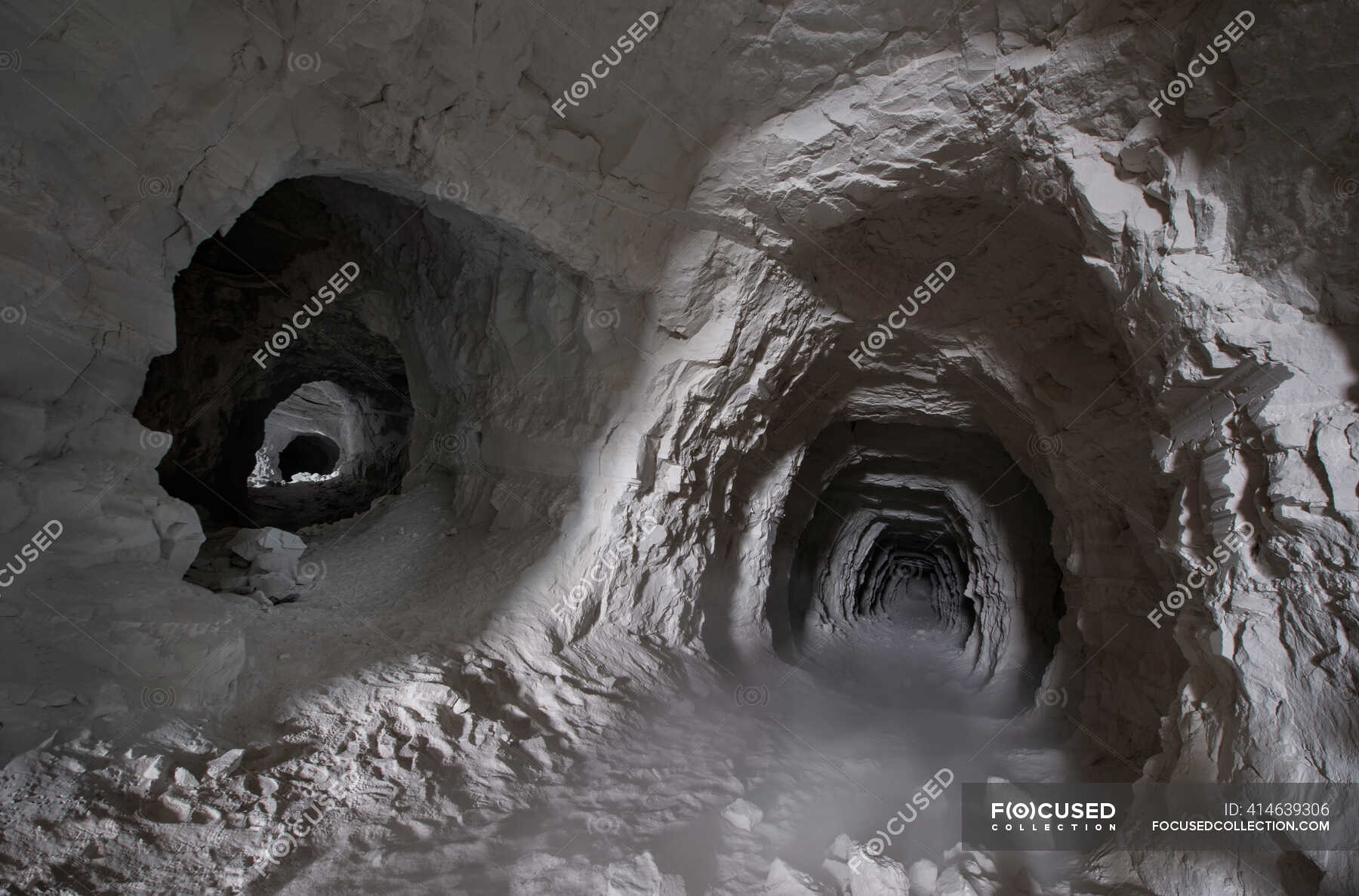 Abandoned Mine Shafts In The California Desert Landscape Cave