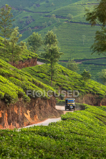 Indiano Auto Rickshaw viajando — Fotografia de Stock