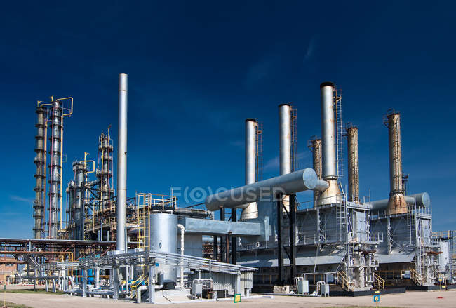 View gas processing factory. — Stock Photo