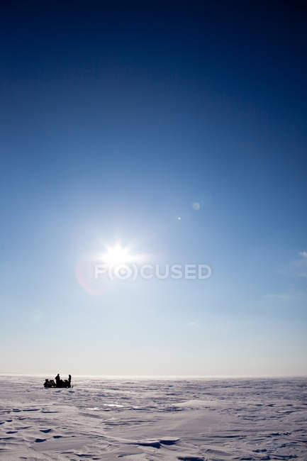 Frozen lake Winter — Stock Photo