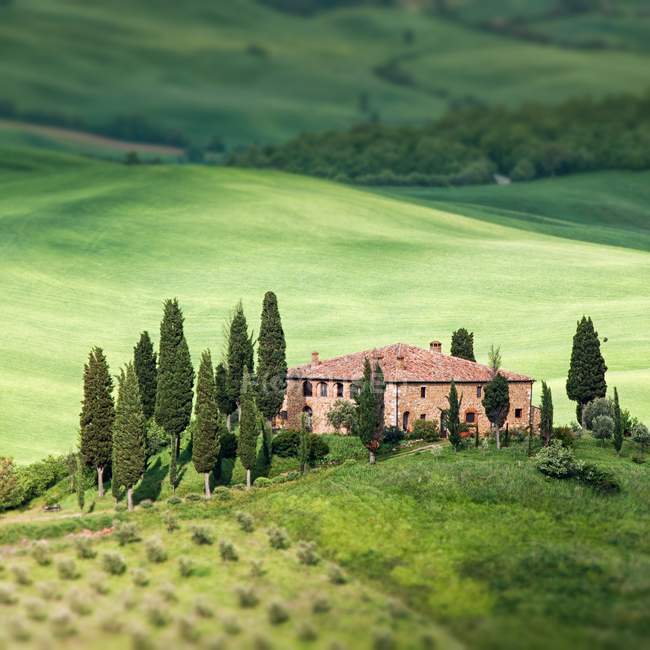 Paisagem da Toscana - miradouro — Fotografia de Stock