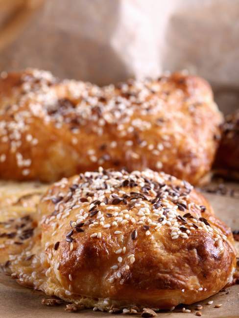 Home-made bread with sesame seed — Stock Photo