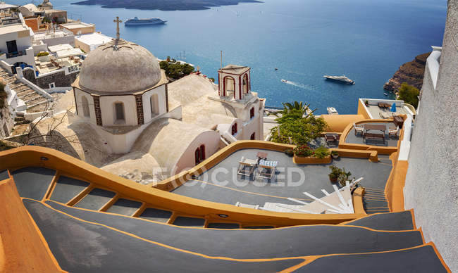 Fira cidade Santorini — Fotografia de Stock