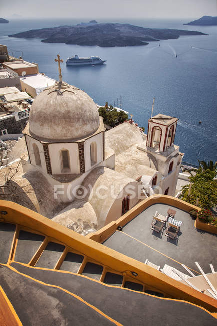 Santorin vue — Photo de stock