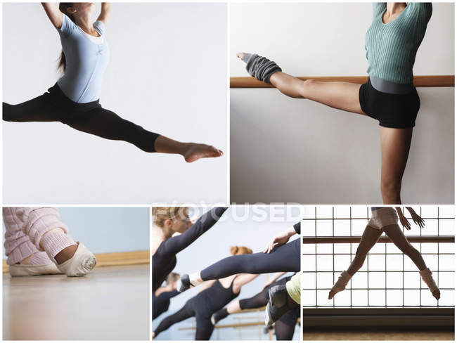 Women practicing ballet dance — Stock Photo