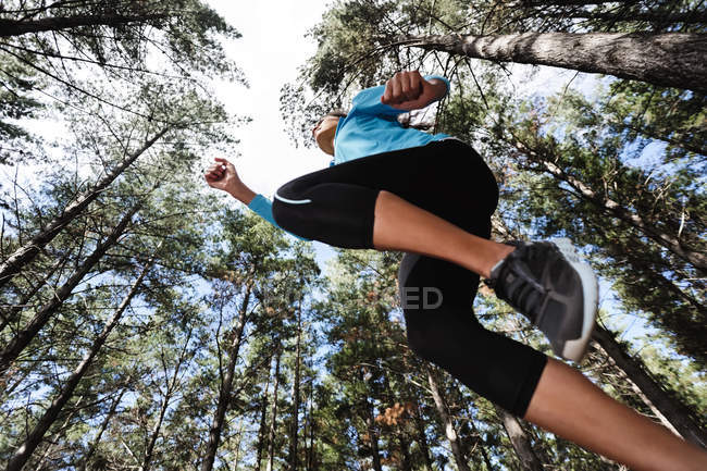 Corredor de trilha de salto — Fotografia de Stock