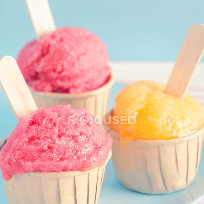 Gelato gelato aromatizzato diverso — Foto stock