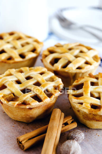 Close up of apple pies — Stock Photo