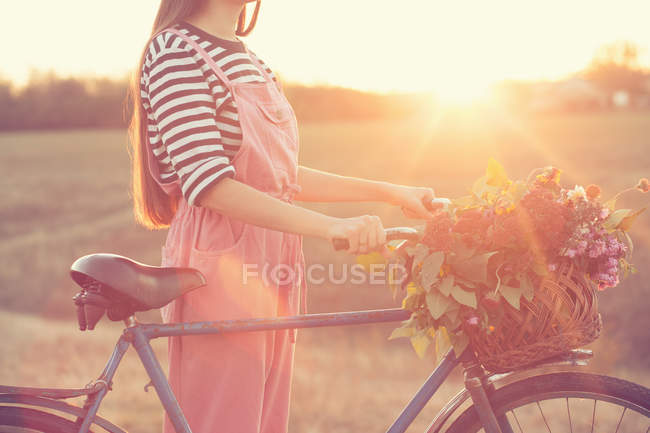 Stylish biker — Stock Photo