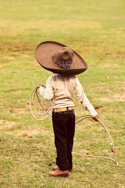 Мало мексиканський Charro ковбой — стокове фото