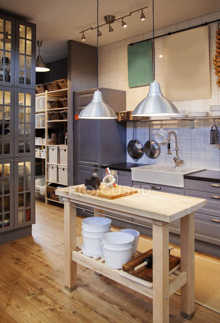 Cocina de estilo country - foto de stock