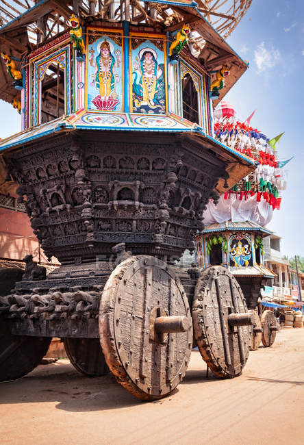 Carri di legno in India — Foto stock