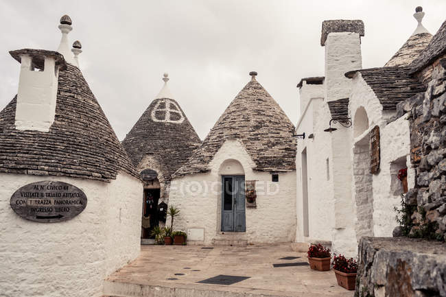 Trulli case di Alberobello, Italia — Foto stock