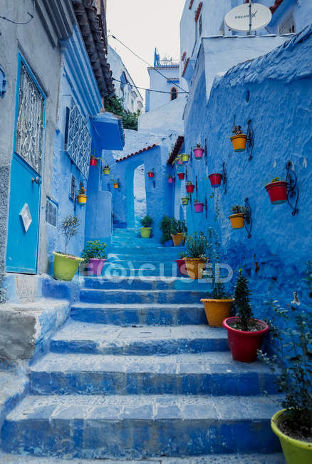 Chefchaouen - Pueblo azul en Marruecos - foto de stock