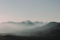 Misty Highlands in Scotland — Stock Photo