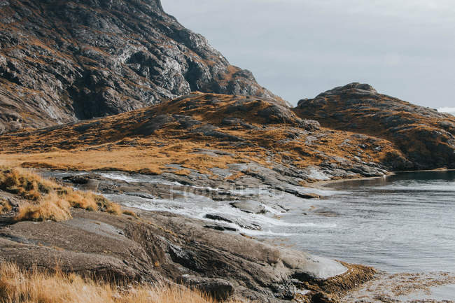 Shore of Loch Coruisk — Stock Photo