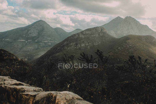 Highlands nebbiose in Scozia — Foto stock