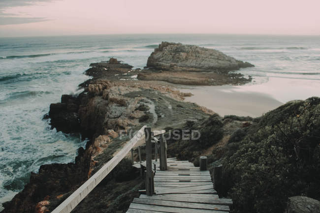 Falaises sur le rivage, Western Cape — Photo de stock
