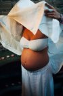 Ritratto di donna incinta — Foto stock