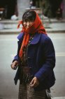Idosa tibetano-khampa mulher — Fotografia de Stock