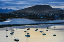 Aerial view of Port of Ushuaia — Stock Photo