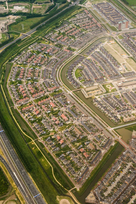 Vista aérea de Beverwijk - foto de stock