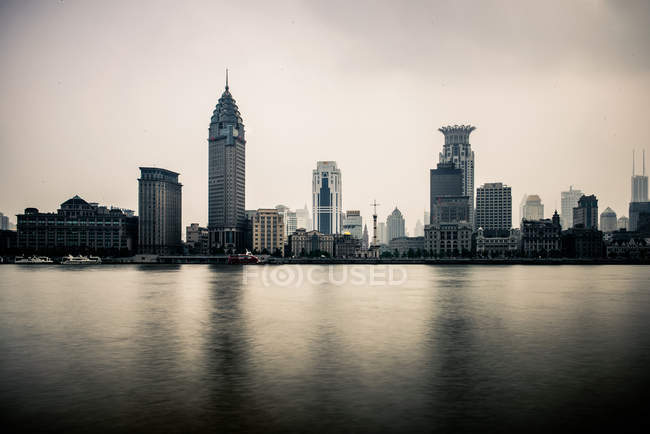 Belle silhouette de Shanghai — Photo de stock
