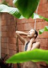 Woman taking shower — Stock Photo