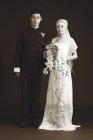 Sposa e sposo ritratto — Foto stock