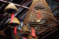 Incense in Man Mo temple — Stock Photo