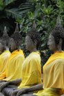 Buddhas at Temple, Thailand — Stock Photo