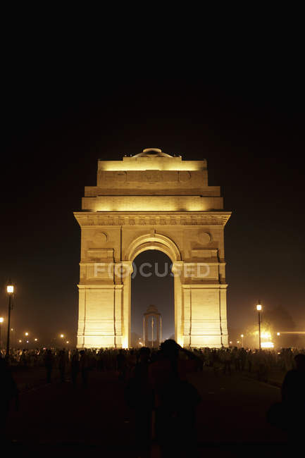 India Gate at night — Stock Photo