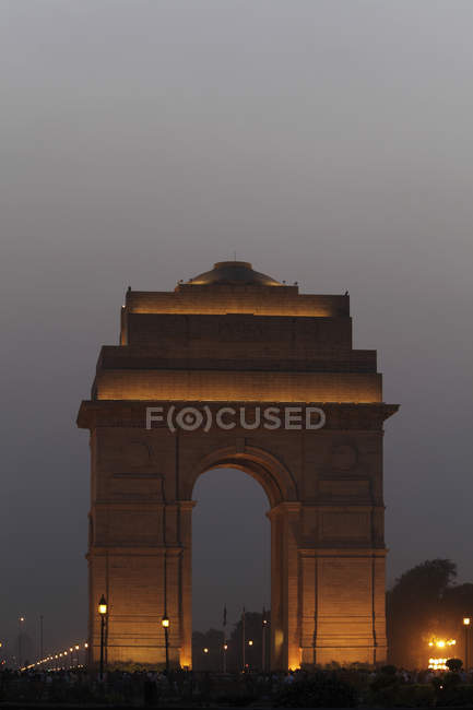 Ворота Індії вночі — стокове фото