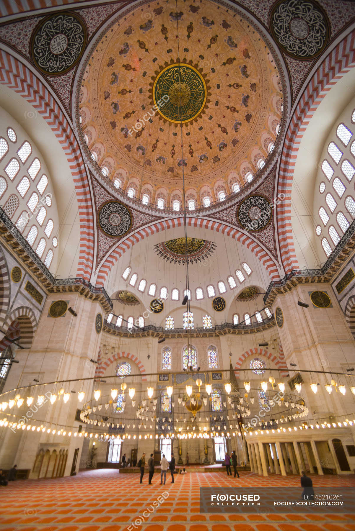 Inside Suleymaniye Mosque Travel Destination Colors