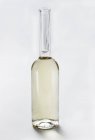 Closeup view of white Vinegar in a glass bottle — Stock Photo