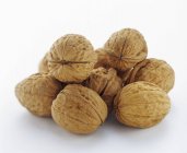 Pile of Walnuts, macro — Stock Photo