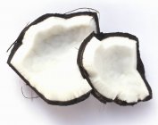 Frische Kokosnussstücke — Stockfoto