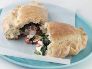 Spinach and Ricotta Calzone — Stock Photo