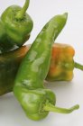 Green chilies peppers — Stock Photo