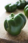 Green ripe peppers — Stock Photo
