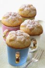 Apricot muffins on plate — Stock Photo
