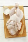 Raw Ready-to-roast chicken — Stock Photo