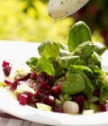 Lambs lettuce with beetroot — Stock Photo