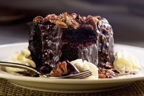 Gâteau au chocolat individuel — Photo de stock