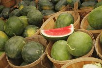 Organic Seedless Watermelons — Stock Photo