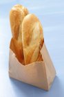 Baguettes in paper bag — Stock Photo