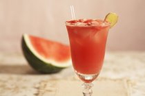 Wassermelone Auffrischung im Glas — Stockfoto