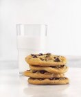 Stack of Chocolate Cookies — Stock Photo