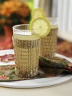 Two glasses of Lemon Barley — Stock Photo