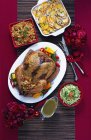 Tex-Mex style roast turkey — Stock Photo